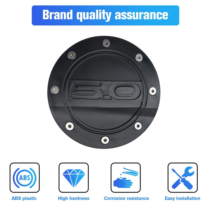 LitMiRaCle Fuel Tank Cap Cover for Ford Mustang GT, Gas