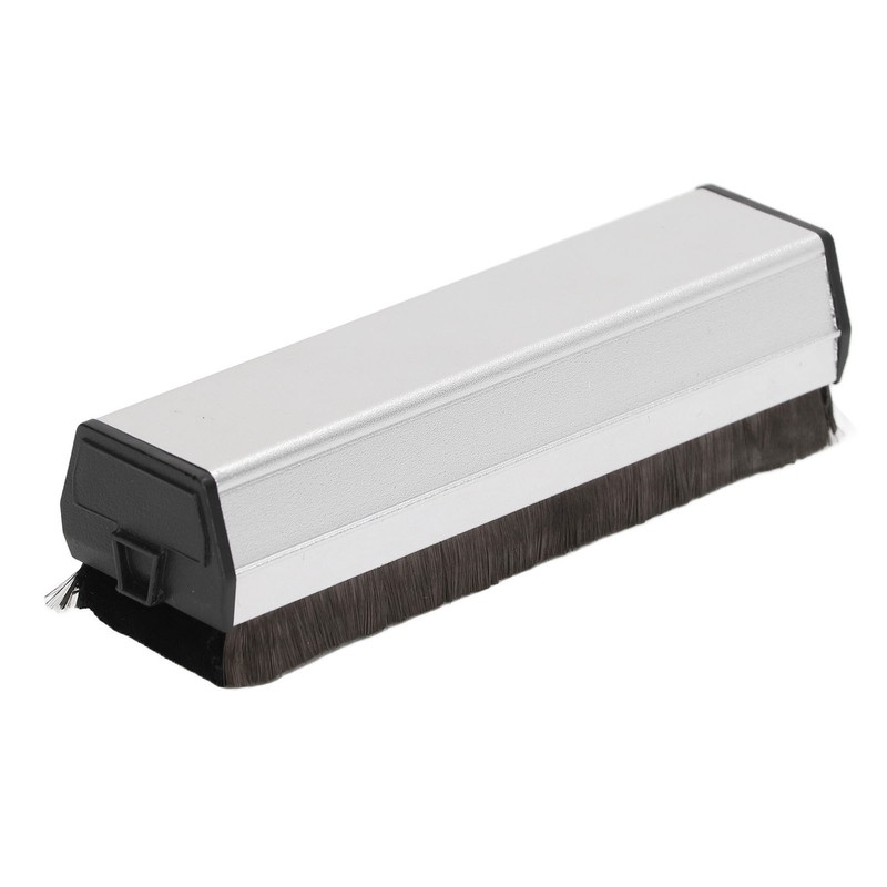 Vinyl Record Brush Aluminum Alloy Anti Static Fine Bristles Audio