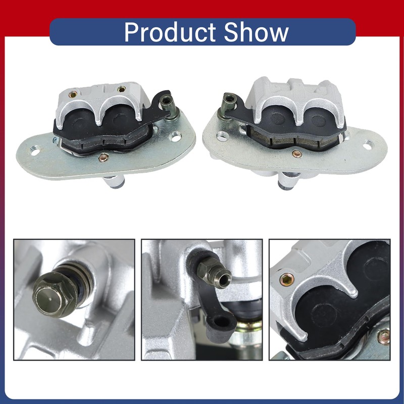 Thomletha Front Rear Brake Calipers with Pads Replacement for Yamaha