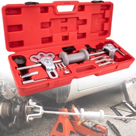 LuckySlycyc Slide Hammer Puller Set, Front Wheel Hub Slide Hammer Bearing Puller & Rear Wheel Axle Hub Slide Hammer Bearing Puller Tool Kit,9-Way Bearing Puller Slide Hammer