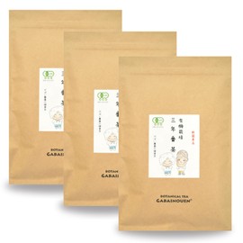 Gabai Farm Organic Cultivation Sannen Bancha, 0.2 oz (5 g) x 30 Packets (Set of 3), Tea Leaves, Powdered Tea, Organic JAS Tea, Health Tea, Tea Bag, Additive-Free