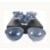 5 Japanese Porcelain Rice Bowls Gift Set Miso Soup Bowl