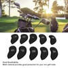 10 PCS Golf Club Head Covers Golf Iron Pole Net