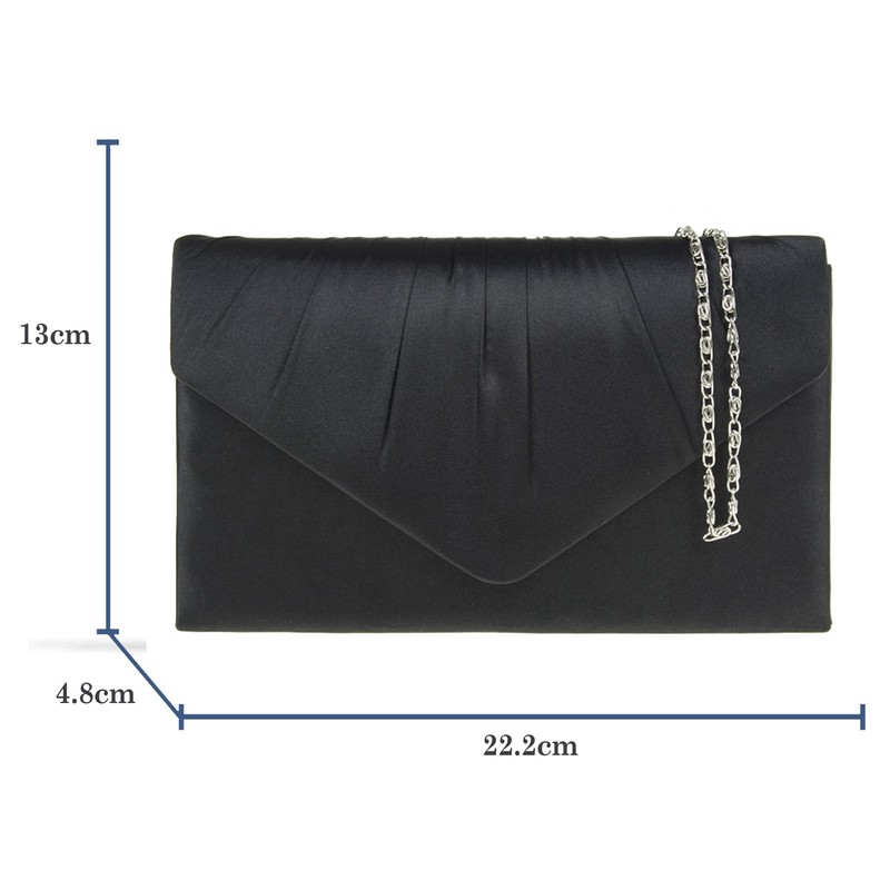 fi9® LADIES SATIN PARTY PROM BRIDAL EVENING CLUTCH HAND BAG
