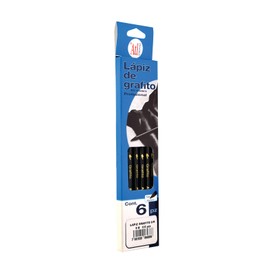Atl Lapiz Graduado Grafito Sin Madera 6b C/6 Pzas