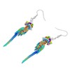 BONSNY Acrylic Drop Dangle Cute Animal Parrot Earrings Jewellery for