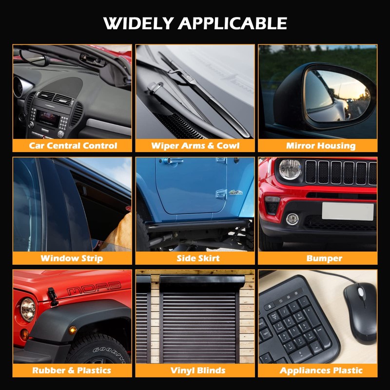 REALINN Plastic Restorer - Cars Ceramic Plastic Coating Trim Restore,