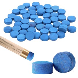 MAXQUU 50 Piece Professional Quality Cue Tips Replacement Pool Snooker Cue Tips Leather Cue Tips for Pool Snooker Cue Repair Kits and Installation