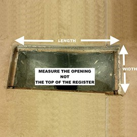 Floor Register Trap - Screen for Home Air Vent Filters 4"x12" 2-Pack