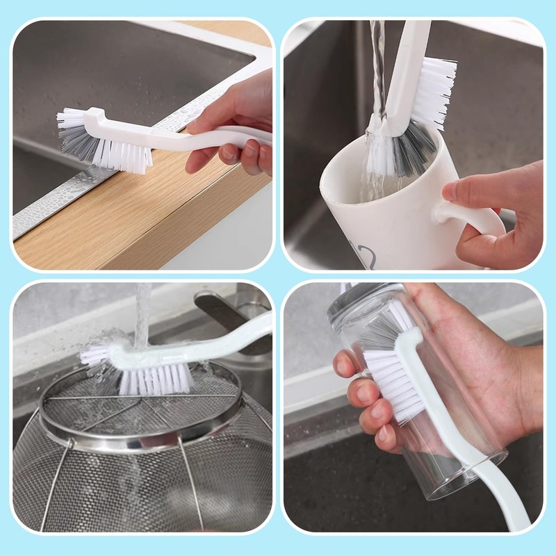 2Pcs Washing Up Brush,Plastics Washing Up Brushes for Kitchen,Reusable,Multifunctional Kitchen