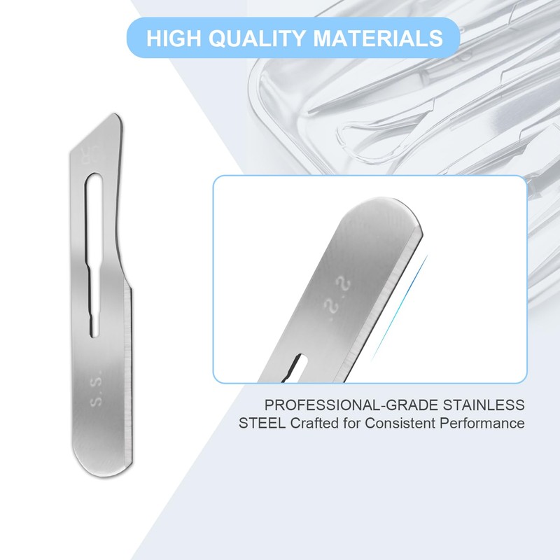 10R Dermaplane Blades – Sterile Stainless Steel Surgical Scalpel Blades