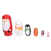 6Pcs Russian Nesting Dolls Gift Wooden Painted Art Crafts Cartoon