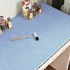 Mangoloo Dreamy Blue Glitter Wallpaper Textured Peel and Stick Wallpaper