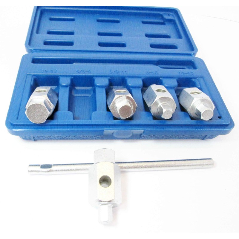 US PRO 6pc Double Ended Drain Sump Plug Key Set