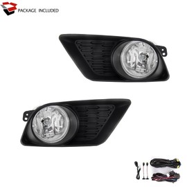 SPIEGEER Fog Lights Assembly for 2011 2012 2013 2014 Dodge Charger Replacement Lamps Kit with H8 12V 35W Halogen Bulbs ​Clear Lens