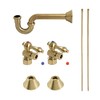 Kingston Brass CC53307LKB30 Trimscape Plumbing Sink Trim Kit with P-Trap,