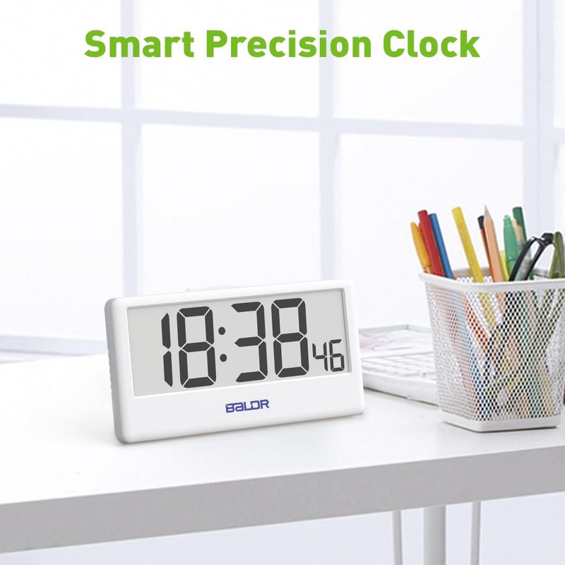 BALDR Digital Clock with Internet Time - WiFi Alarm Clock