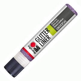 Marabu Liner, Painter Marker Pen Glitter Lavender, 2.2 x 12.6 x 2.2 cm