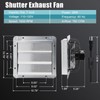 Criditpid 7 Inch Shutter Exhaust Fan, 760 CFM High Speed