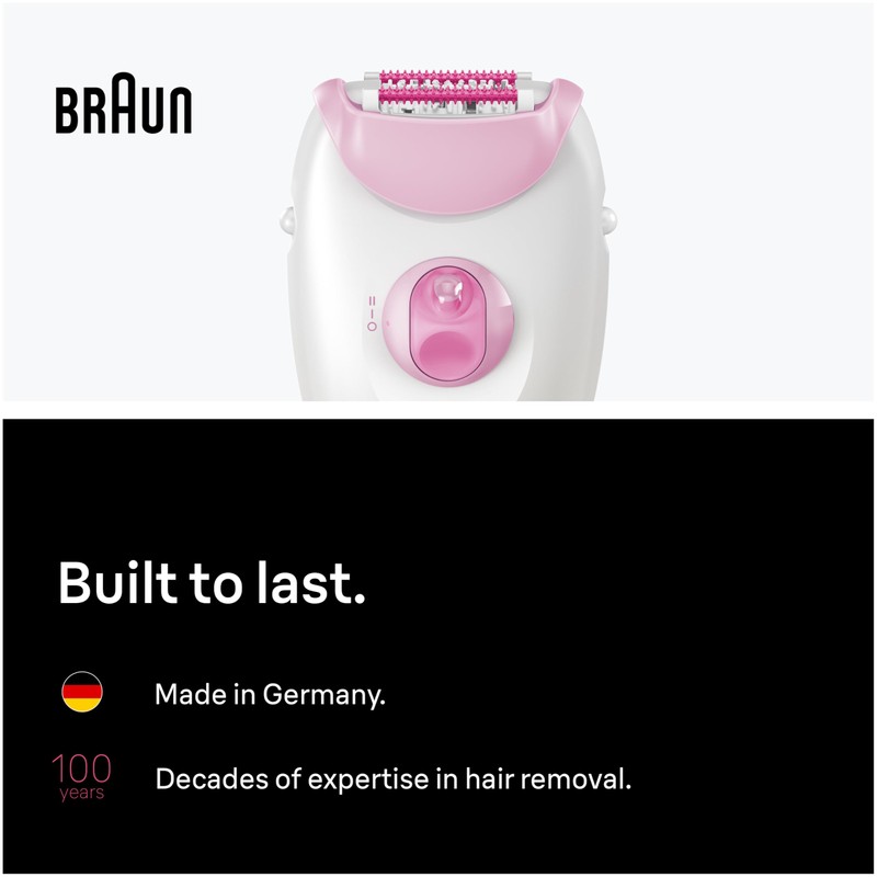 Braun Epilator Silk-epil 3 3-270, Hair Removal Device, Epilator for
