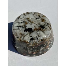 Moonstone Orgone Generator Energy Accumulator 7.83Hz/432Hz/528Hz/Advance Harmonics Many Beautiful Ingredients!! (Moonstone)