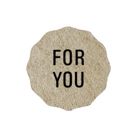BAY LETTERPRESS Washi Gift Stickers, 24 Sheets for You, Wrapping, Gold, Diameter 1.2 inches (31 mm)