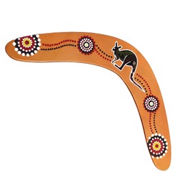 arrderly 1 Piece Boomerangs Outdoor Children Adults Wooden Family Game Safe Throw Catch