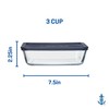 Anchor Hocking SnugFitTM Rectangular Food Storage Containers with Lids (4-Piece,