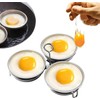 Stainless Steel Egg Poacher, Perfect Poached Egg Maker, Round Egg