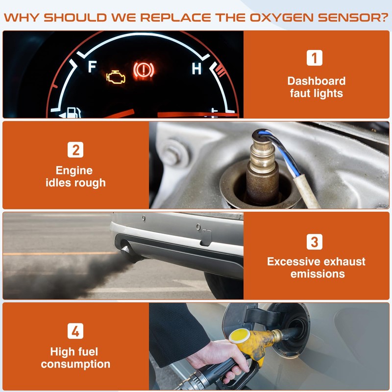 ACAUTO 2Pcs Oxygen O2 Sensor Upstream Downstream Fit for Mini