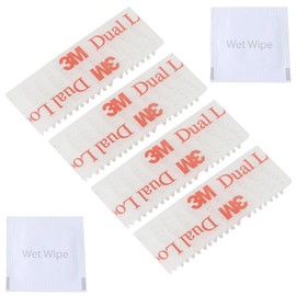 Tangyinrd EZ Pass/IPass/IZoom/SunPass Dual Lock Adhesive Strips 4 PCS (2 Sets), EZ Pass/I-Pass/Toll Tag Tape Mounting kit,Peel and Stick Adhesive Strips Dual Lock Tape