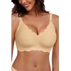 HORISUN Bra for Women, Non Wired Seamless Wireless Push Up