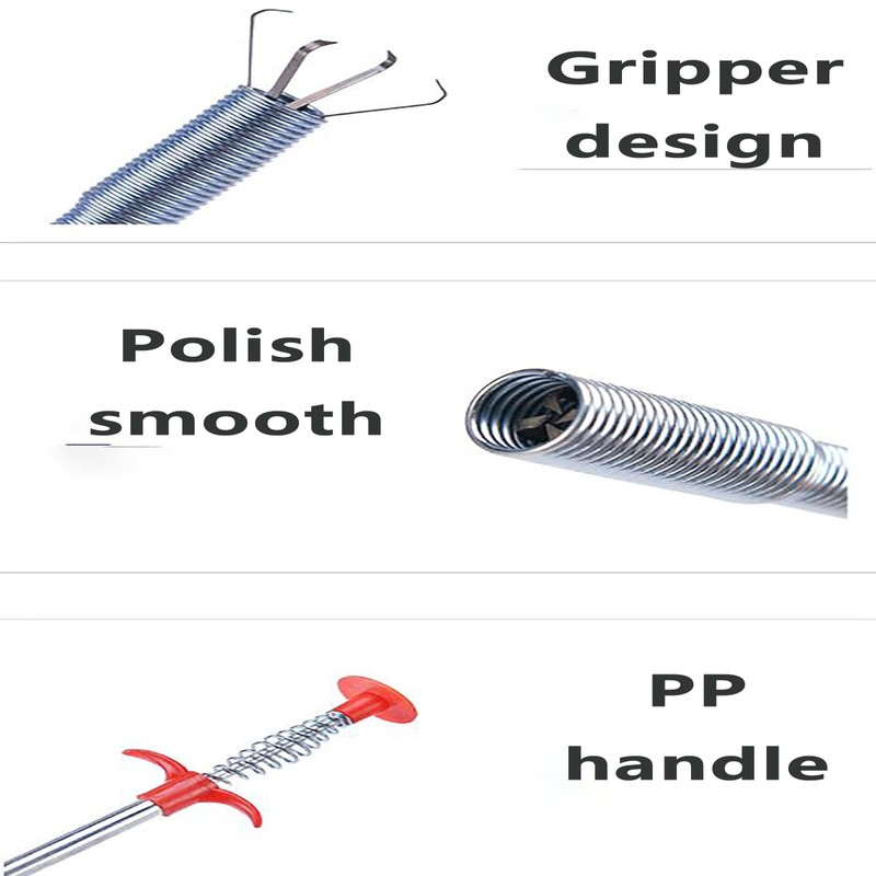 SYGELER Professional Drain Clog Remover Kit (3+1) - 90CM Stainless