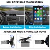 Single Din Wireless CarPlay Stereo - 10.1 Inch Rotatable Wireless
