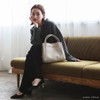 VITAFELICE inb-10031p Women's 3 Space 2-Way Handbag, gray (light gray),