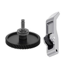 ​​Upgrade High Carbon Steel Extruder Gear Set for Bambu Lab A1 - Helical Gear with Integrated Shaft & Aluminium Handle - DLC Coated Extruder Gear Set for A1 and A1 Mini 3D Printer