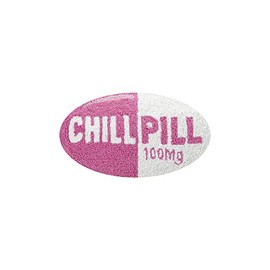 Peking Handicraft 30HRS1964EC16OB Chill Pill 9"x16" Pillow Pink