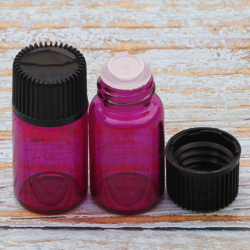 Kesell 20pcs Mini Essential Oil Bottles Empty Sample Bottle, 3ml