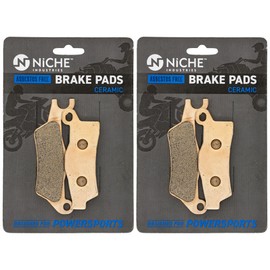 NICHE Brake Pad Set for Can-Am Outlander 1000 500 570 650 700 800 Renegade 850 Front Rear Right (Ceramic) 2 Pack