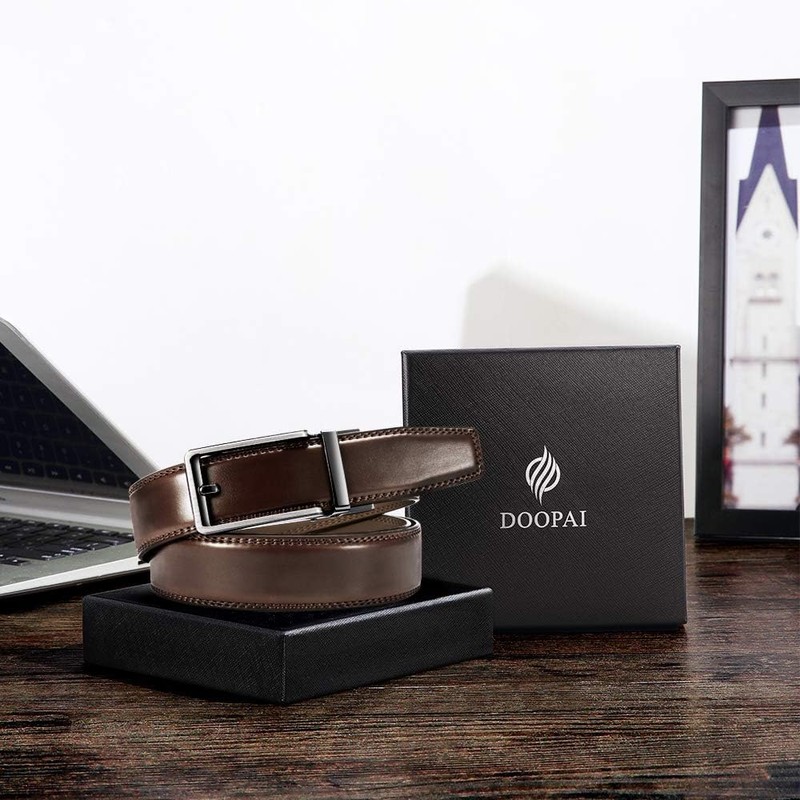 DOOPAI Men's Belt, Set of 2, Large Size, Length 41.3