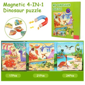 Ballery Children's Puzzle Magnet, Magnetic Puzzles for Children Aged, Puzzle Activity for Children on the Plane & Car, Difficulty Levels, Educational Toy for Children 3 4 5 Years
