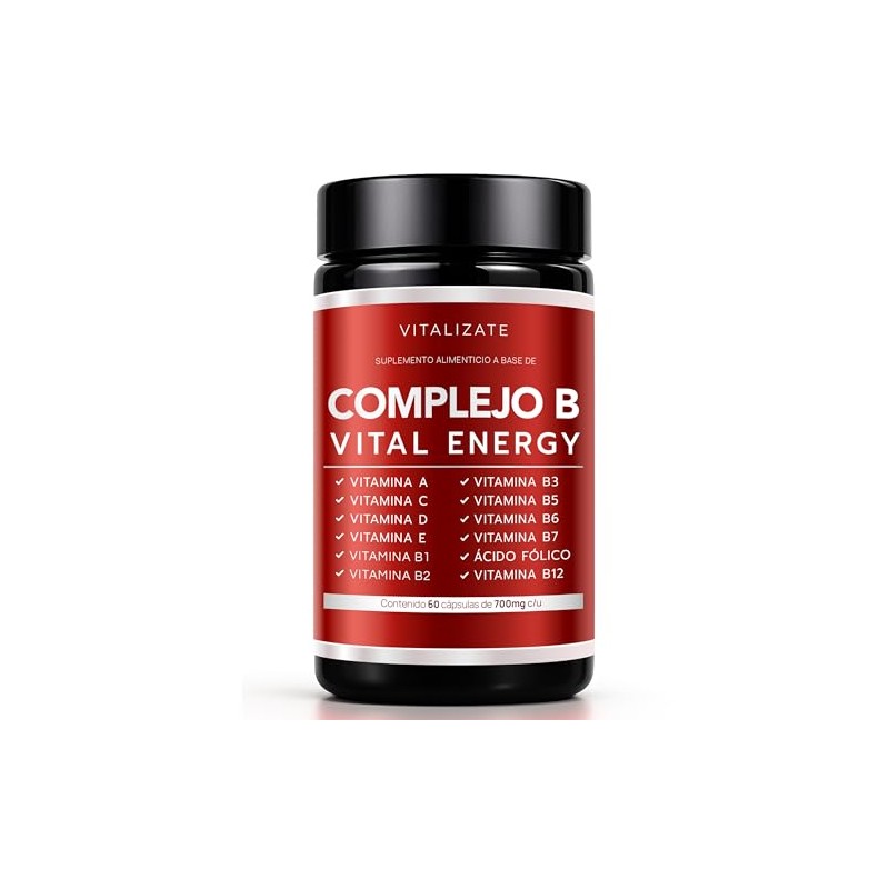 VITALIZATE - Complejo B Completo - Suplemento Potenciado - Incluye