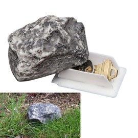 Key Hider Outside, Rock Holder for Outdoor, Hide Your Spare in The Stone, Waterproof for Garden, Backyard, Lawn, Doorway