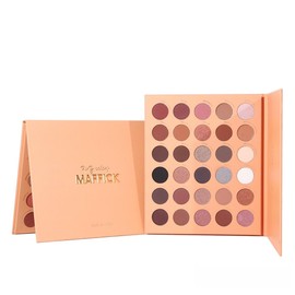 Maffick 30 Color Shadow Palette- Black Smoky Makeup with Shimmering Pearl Eyeshadow for a Radiant, Dramatic Look (02)