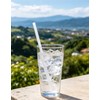 Xyedyaup 100 Pcs Clear Drinking Straws Reusable 210 mm ×