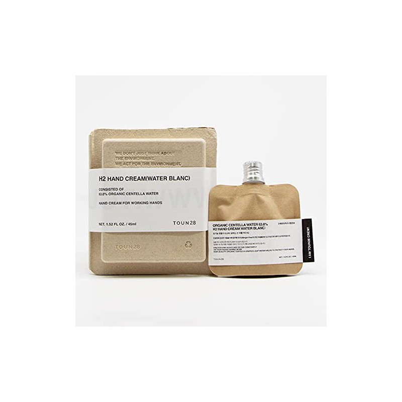 TOUN28 H2 Hand Cream For Working Hands, Water Bran