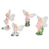 4Pcs Flower Fairies Figurines Statue Garden Home Ornament Resin Model