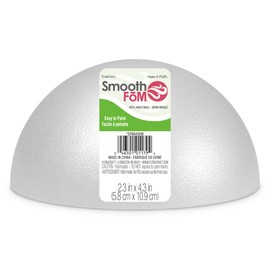 FloraCraft SmoothFōM Half Ball 2.3 Inch x 4.3 Inch White