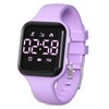 synwoo Kids LED Digital Watch, with Pedometer Step Counter, Waterproof,