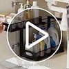 2-Tier Metal Organiser with Pull-Out Baskets, Rustproof, Height-Adjustable Cabinet Organiser